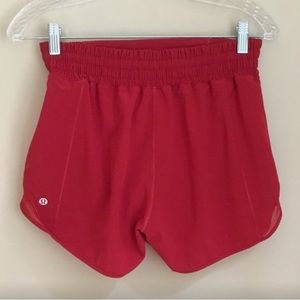 Lululemon Hotty Hot Lined Shorts Dark Red 4 Like New!!!